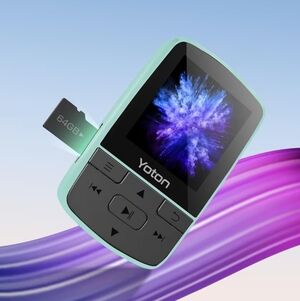NIB Yoton MP3 Player with Bluetooth 5.2, 64GB (Green)